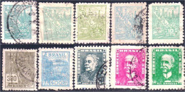 212 Brazil Collection 10 Timbres (BRE-125) - Collezioni & Lotti