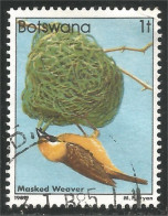 210 Botswana Oiseau Bird Vogel Uccello Masked Weaver Tisserand (BOT-30c) - Botswana (1966-...)