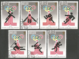 204 Belize 1980 Olympic Boxing Rowing Boxe Aviron Weightlifting Football Natation Swimming (BLZ-26) - Estate 1980: Mosca