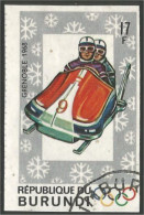 233 Burundi Bobsleigh Non Dentelé Imperforate (BUR-178) - Inverno