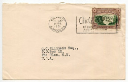 Southern Rhodesia 1951 Cover; Bulawayo To The Glen, New York; 2p. Victoria Falls; Slogan Cancel - Rhodésie Du Sud (...-1964)