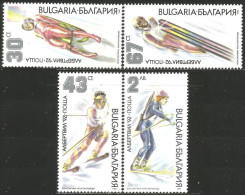 230 Bulgarie Luge Ski Slalom Biathlon Albertville MNH ** Neuf SC (BUL-307b) - Tiro (armi)