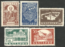 230 Bulgarie 1946 Millénaire Monastère Rila Monastery MVLH * Neuf CH Très Légère (BUL-240) - Abbazie E Monasteri