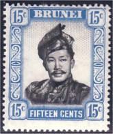 224 Brunei Sultan Saifuddin 15c MH * Neuf Avec CH (BRU-10) - Brunei (...-1984)