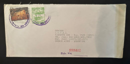 CM) 1999. PARAGUAY. ENVELOPE SENT ARGENTINA. DOUBLE STAMP. XF - Paraguay