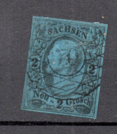 Sachsen 1855 Freimarke 10 Johann Gebraucht Nr.Stempel 70 (Lengenfeld) - Saxony