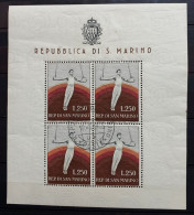 06 - 24 - San Marino - Saint Marin - Blocs N°28 Oblitéré - Value : 300 Euros - Blocks & Sheetlets
