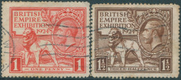 Great Britain 1924 SG430-431 Exhibition Set KGV FU (amd) - Sin Clasificación