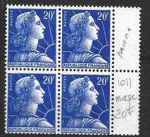 FRANCE N°1011B 20F BLEU TYPE MARIANNE DE MULLER 20F MAIGRE   NEUF SANS CHARNIERE - Nuovi