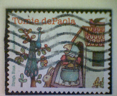 United States, Scott #5797, Used(o), 2023, Tomie De Paola, 'Strega Nona', Forever (63¢), Multicolored - Used Stamps