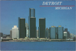 ZAYIX Postcard Detroit Michigan City Skyline Renaissance Center 102022-PC15 - Other & Unclassified