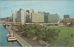 ZAYIX Postcard Pittsburgh PA View From Manchester Bridge Steamboat 102022-PC31 - Other & Unclassified