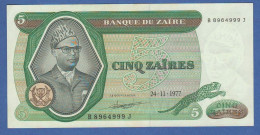 Zaire 5 Zaires 1977 Banque Du Zaire African States UNC - Zaïre