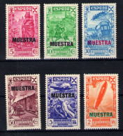 Huérfanos De Correos Nº 21M/26M. Año 1938 - Beneficiencia (Sellos De)