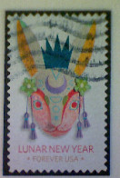 United States, Scott #5744, Used(o), 2023, Year Of The Rabbit, (60¢) Foreever - Oblitérés