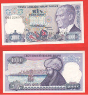 Turkey Turchia 1000 Lirasi Lira 1970 Turkiye - Türkei