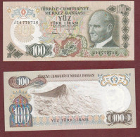 Turkey Turchia 100 Lirasi Lira 1970 Turkiye UNC - Türkei