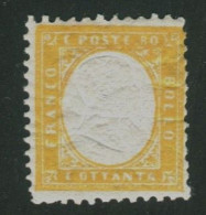 REGNO 1862 80 CENT. ** MNH - Mint/hinged