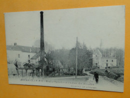 DOURDAN -- Moulin Choiselier Et Château Des Alouettes - Présence D'un Homme Et Son Chien - Molinos De Agua