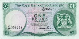 Scotland Royal Bank P-341a 1 Pound 1982 UNC - 1 Pond