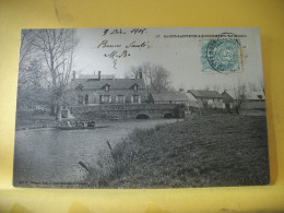 50 5514 CPA 1905 - 50 SAINT SAUVEUR LE VICOMTE - LE MOULIN - ANIMATION. BARQUE - Molinos De Agua