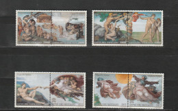 Vatican YT 969/76 ** : Chapelle Sixtine , Michel-Ange - 1994 - Neufs