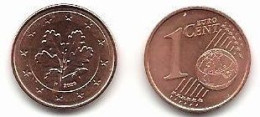 1 Cent, 2020,  Prägestätte (F),  Vz, Sehr Gut Erhaltene Umlaufmünzen - Germania