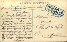 1904  Encadré  "  11° REGIMENT ARTILLEURS à PIEDS " - Storia Postale
