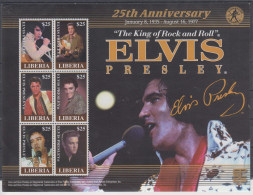 LIBERIA 2001 ELVIS PRESLEY ROCK-N-ROLL SHEETLET - Elvis Presley