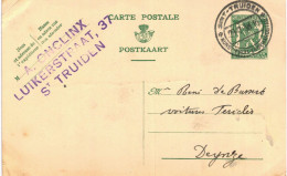 (L01) Entier Postal écrite De St Truiden Vers Deynze - Tarjetas 1934-1951