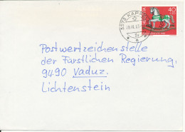 Switzerland Cover Sent To Liechtenstein Kappelen 28-11-1983 Single Franked - Lettres & Documents