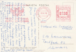 Spanien Karte Mit Freistempel Torremolinos 1975 - Franking Machines (EMA)