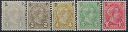 Luxembourg - Luxemburg - Timbres - 1895   Adolphe   Série  S.P.    MH* - 1895 Adolfo Di Profilo