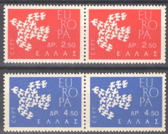 ZAYIX Greece 718-719 MNH Pair Europa CEPT Doves Birds Peace  092922S158M - Neufs