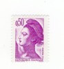 Liberté 0.50fr Violet YT 2184d Avec GOMME MATE. Pas Courant, Voir Le Scan. Cote YT : 3 €. - Neufs