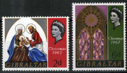 ZAYIX Gibraltar 203-204 MNH Christmas Holy Family Stained Glass 111922S17 - Altri & Non Classificati