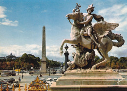 75, Paris, Le Mercure De Coysevox Et La Place De La Concorde - Statuen