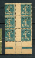 CILICIE 92 SEMEUSE BLOC DE 6 INTERPANNEAU LUXE NEUF SANS CHARNIERE - Unused Stamps