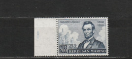 Saint-Marin YT PA 118 ** : Abraham Lincoln - 1959 - Airmail