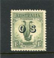 AUSTRALIA - 1932   1s  LYRE  OVERPRINTED  OS   MINT NH  SG  O136 - Officials