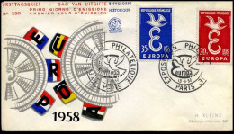 France - FDC - Europa CEPT 1958 - 1958