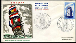 France - FDC - Europa CEPT 1956 - 1956