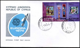  Grieks Cyprus  - FDC - Europa CEPT 1975 - 1975