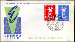  België / Belgique / Belgium - FDC - Europa CEPT 1958 - 1958