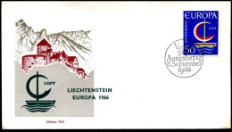  Liechtenstein - FDC - Europa CEPT 1966 - 1966