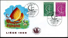  België/Belgique   - FDC - Europa CEPT 1966 - 1966