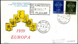  Italia - FDC - Europa CEPT 1959 - 1959