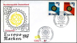  Bundespost - FDC - Europa CEPT 1966 - 1966