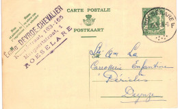 (L01) Entier Postal écrite De Roeselare Vers Deynze - Postcards 1934-1951