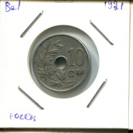 10 CENTIMES 1921 BELGIQUE BELGIUM Pièce #AU601.F.A - 10 Cents